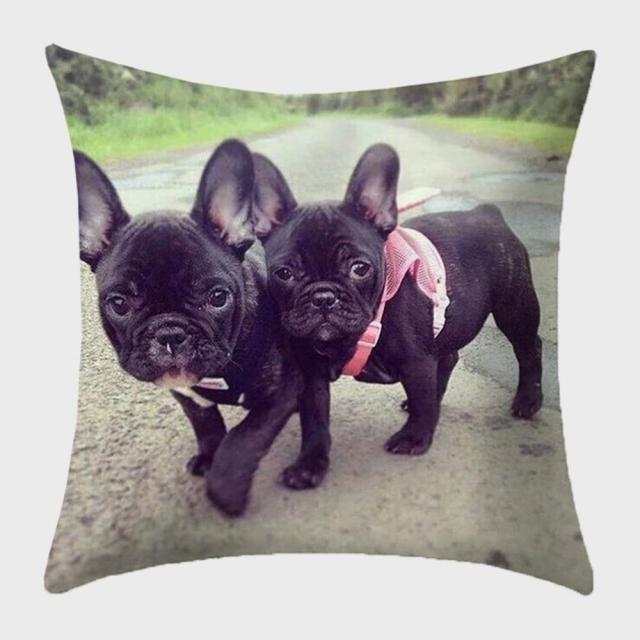 45*45 cm Cute Dog Animal Printed Pillow Case Cushion Cover