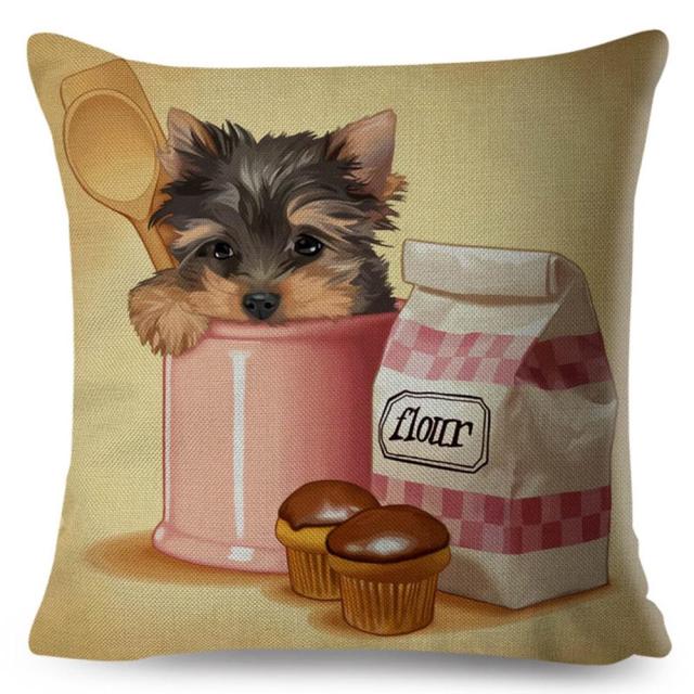 45*45 cm Animal in Gift Cotton Linen Pillow Case Cushion Cover