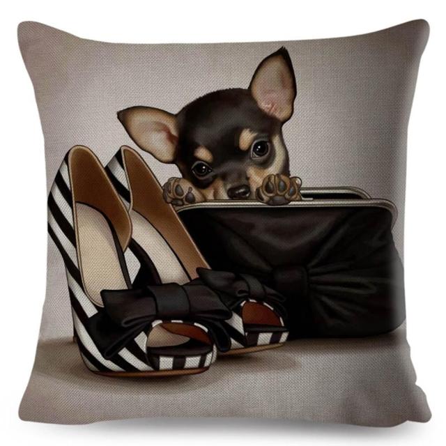 45*45 cm Animal in Gift Cotton Linen Pillow Case Cushion Cover