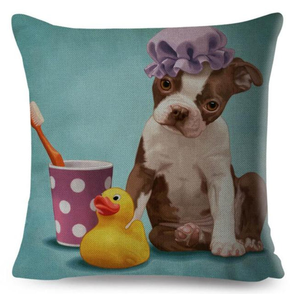 45*45 cm Animal in Gift Cotton Linen Pillow Case Cushion Cover