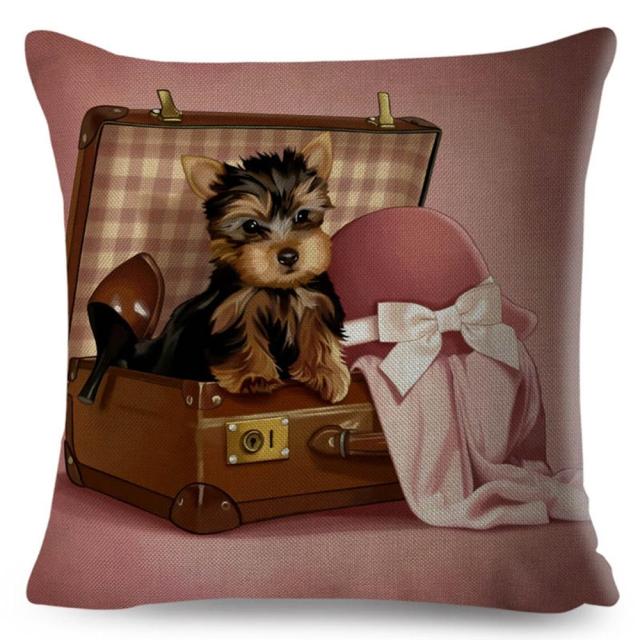 45*45 cm Animal in Gift Cotton Linen Pillow Case Cushion Cover