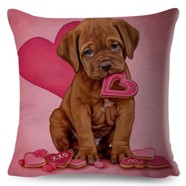 45*45 cm Animal in Gift Cotton Linen Pillow Case Cushion Cover
