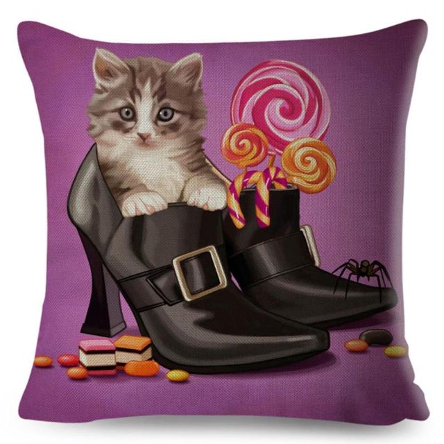 45*45 cm Animal in Gift Cotton Linen Pillow Case Cushion Cover