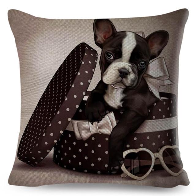 45*45 cm Animal in Gift Cotton Linen Pillow Case Cushion Cover