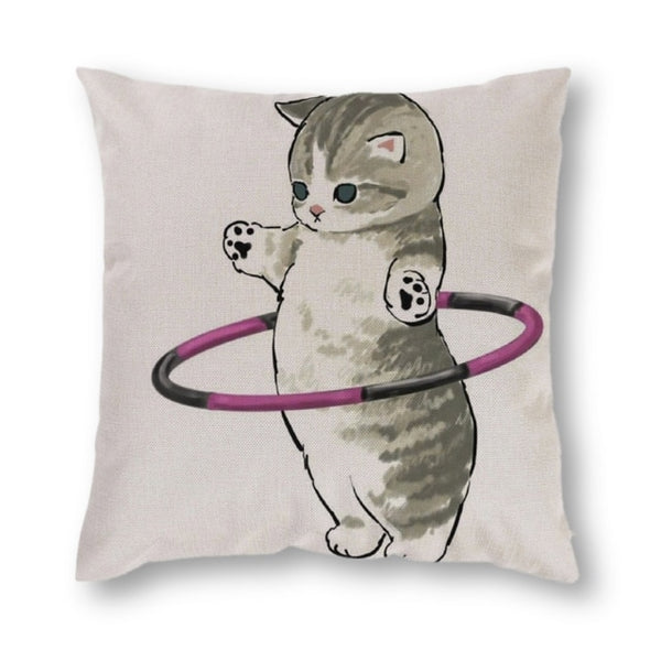 45*45 cm Cute Cat Pillow Case Cushion Cover