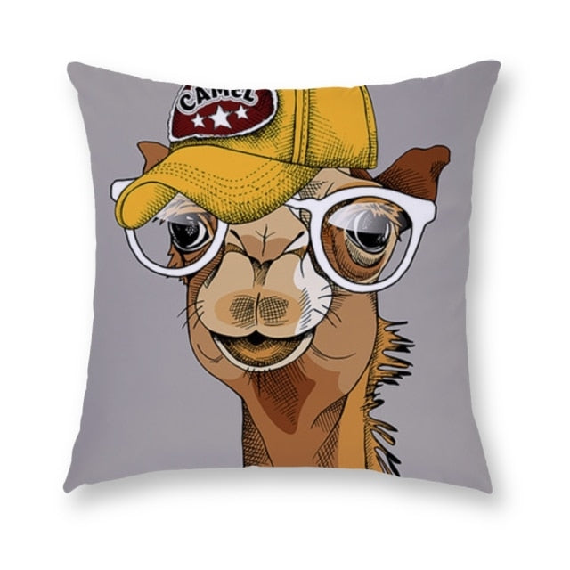 45*45 cm Cartoon Dog Short Plush Pillow Case Cushion Cover