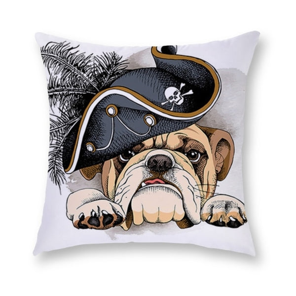 45*45 cm Cartoon Dog Short Plush Pillow Case Cushion Cover