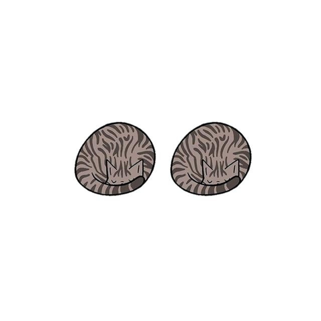 Siamese Cat Acrylic Stud Earring 45782733