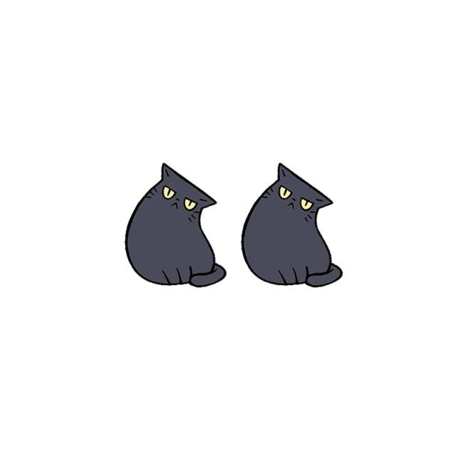 Siamese Cat Acrylic Stud Earring 45782733