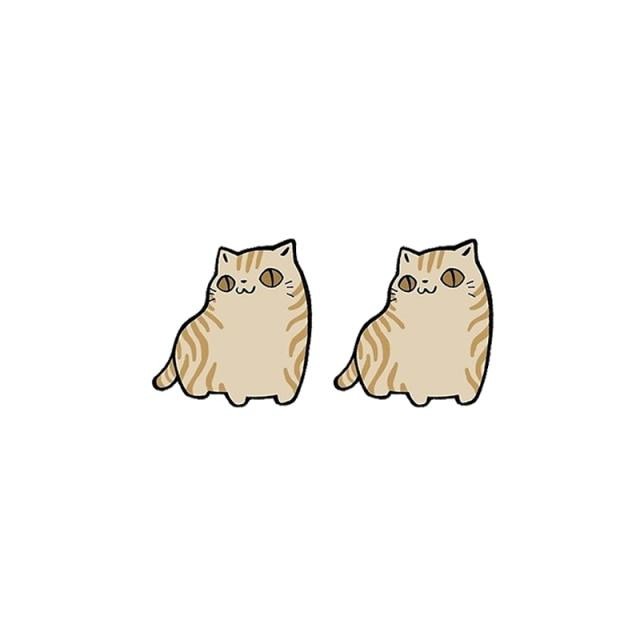 Siamese Cat Acrylic Stud Earring 45782733