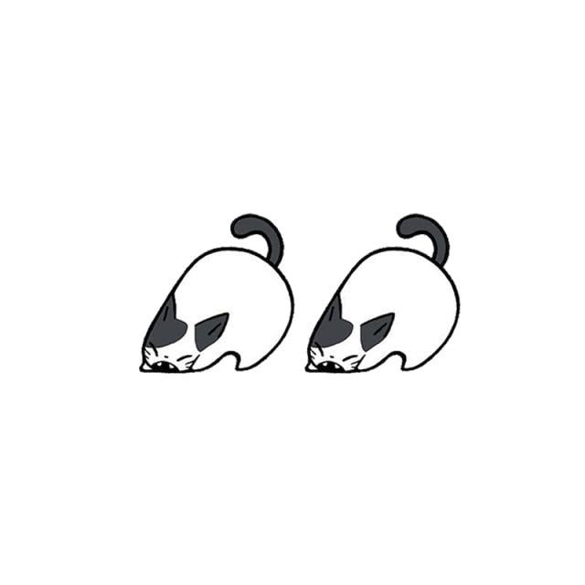 Siamese Cat Acrylic Stud Earring 45782733