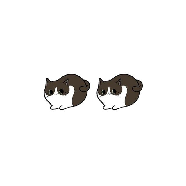 Siamese Cat Acrylic Stud Earring 45782733