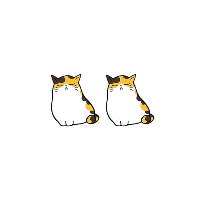 Siamese Cat Acrylic Stud Earring 45782733