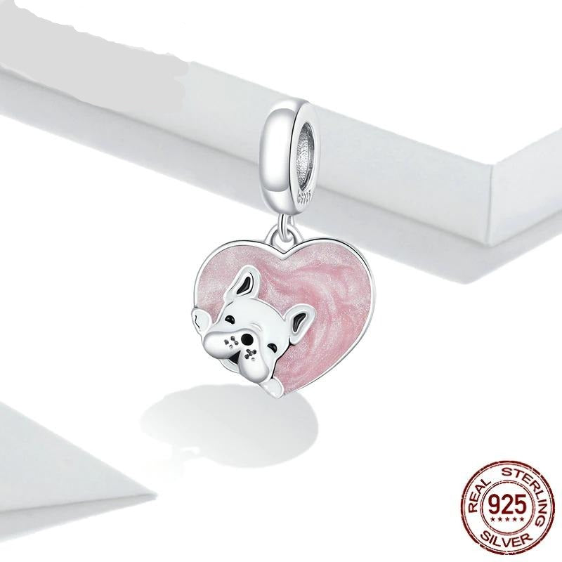 925 Sterling Silver Heart Shape Charm CQC1611